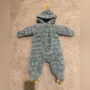 Koala Kids Fluffy Green Hooded Footie